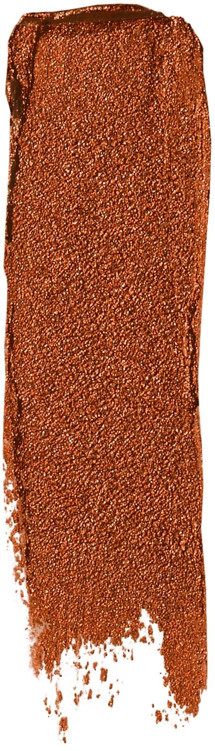 A vertical strip of reddish-brown textured powder or pigment.