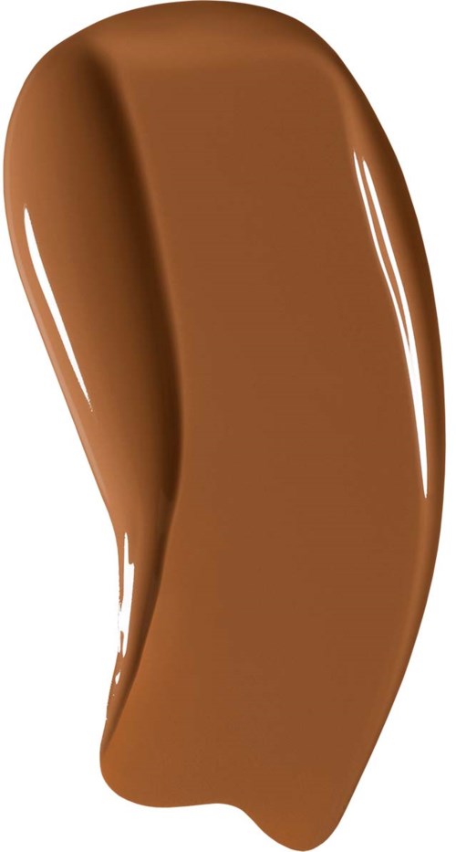 En chokladsmet med blank, slät yta och en liten kurva.