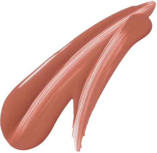 A swatch of light brown makeup or foundation with smooth, streaky application.