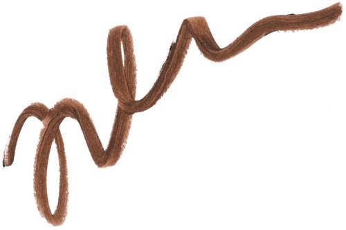Brown wavy line that rises and dips on a white background.