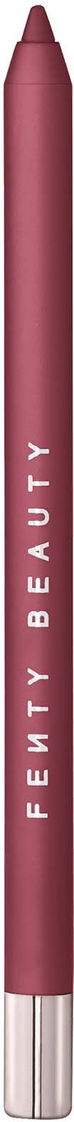 A pink Fenty Beauty product with a silver cap, likely a cosmetic item like a lip liner or lipstick.