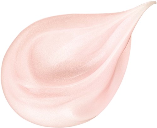 Weiche rosa Creme in Wirbel-Form vor schwarzem Hintergrund.