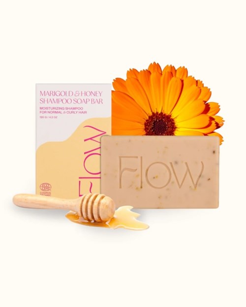 Flow Cosmetics Marigold & Honey Shampoo Soap Bar 120 g