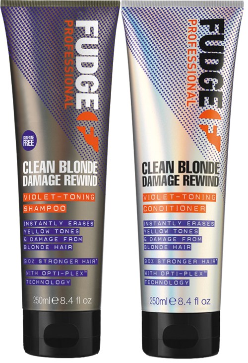 Fugee Professional Shampoo und Conditioner für blondes Haar, Schäden, violette Tönung und stärkere Haartechnik.