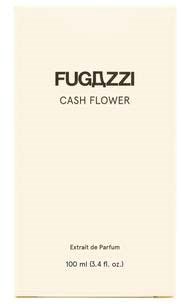 Parfüm Verpackung mit 'FUGAZZI Cash Flower', 'Extrait de Parfum' und 100 ml.