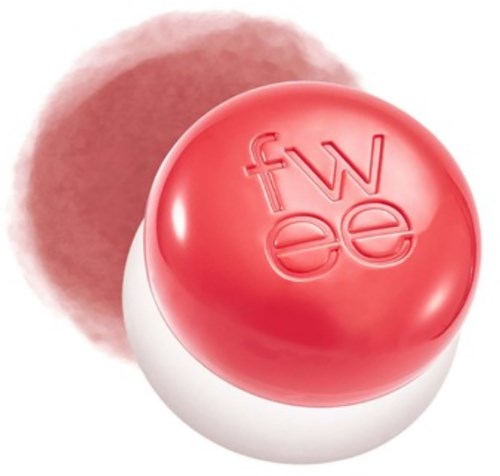 Een cosmetisch of huidverzorgingsproduct in rood en wit met de letters fw ee op het rode deel.