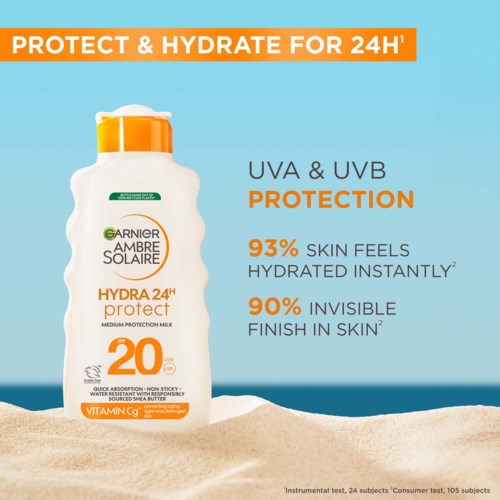 Garnier Ambre Solaire Hydra 24H Protect Sun Protecting Milk SPF20 175 ml