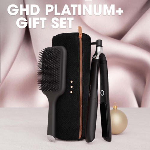 ghd Cashmere Collection Platinum+ Hair Straightener Festive Gift Set in Black
