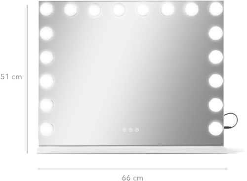 Gillian Jones Makeup mirror with LED, touch, and USB charging!