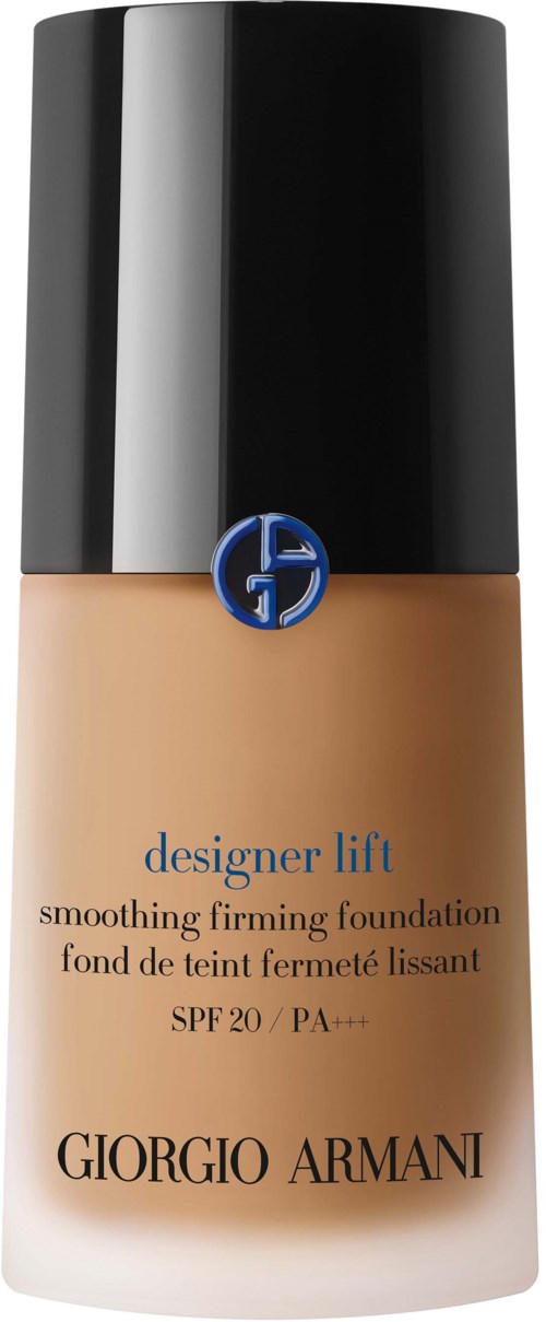 Giorgio Armani -merkkinen meikkivoide nimeltä 'designer lift' ja SPF 20, tarkoituksena silottaa ja kiinteyttää ihoa.