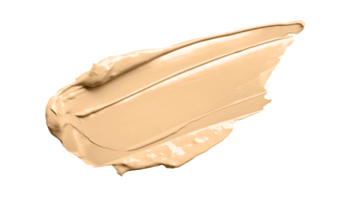 Cream spread in a swipe on a black background.