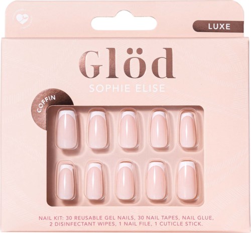 Glöd Sophie Elise Gel Nails Coffin Luxe