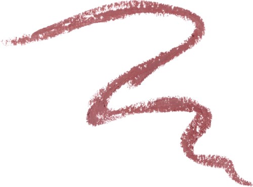 Eine pinke, texturierte, geschwungene Linie auf weißem Hintergrund.