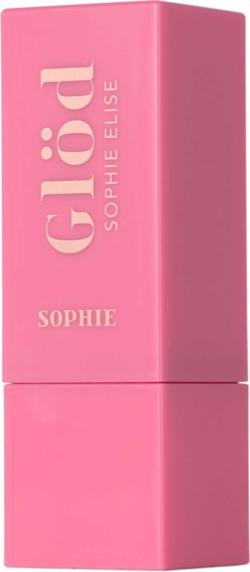 Pink box with 'GLOW SOPHIE ELISE' and 'SOPHIE' written on it.