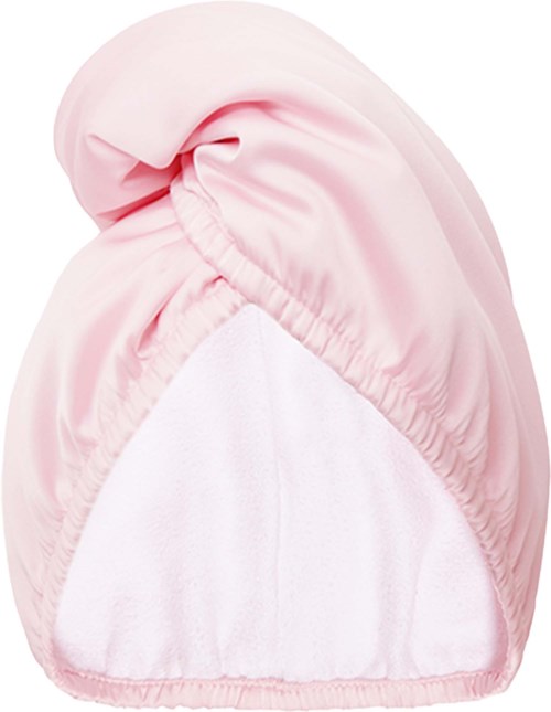 GLOV Double-Sided Satin Hair Towel Wrap Satin Pink
