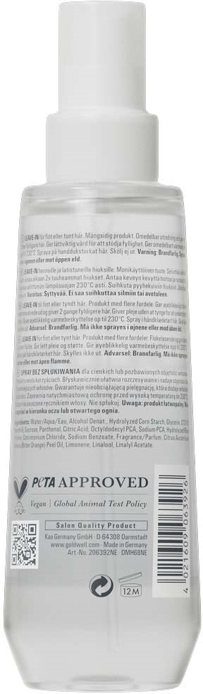 Klart plastflaske med hvit pumpe og etikett som viser ingredienser og strekkode, indikerer et hudpleieprodukt.