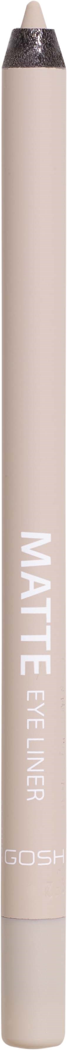 A beige makeup eye primer pencil with white text and a pointed tip for application.