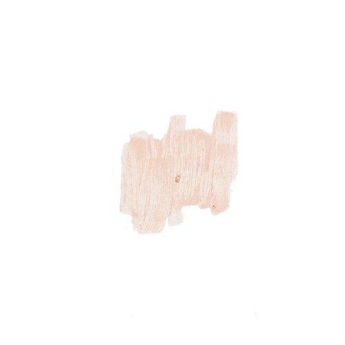A soft, pinkish watercolor stroke on a white background.