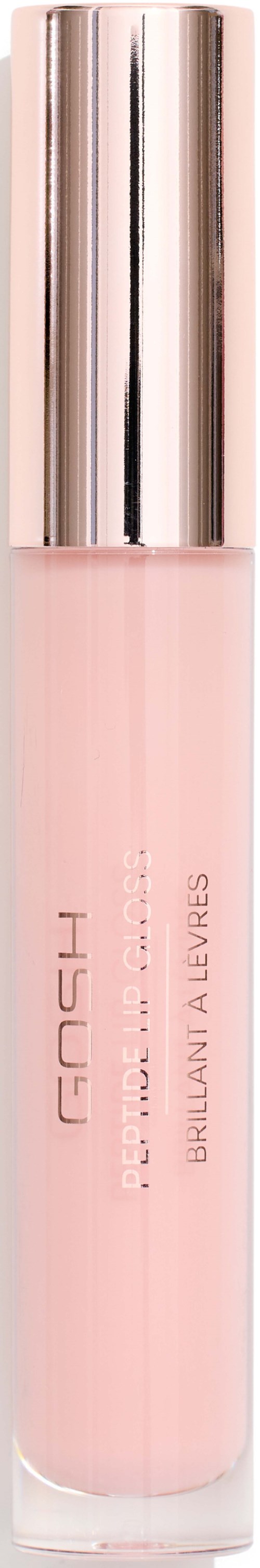 A pink lip gloss with a silver cap, labeled 'FASH' and 'Brillante a Lèvres.'
