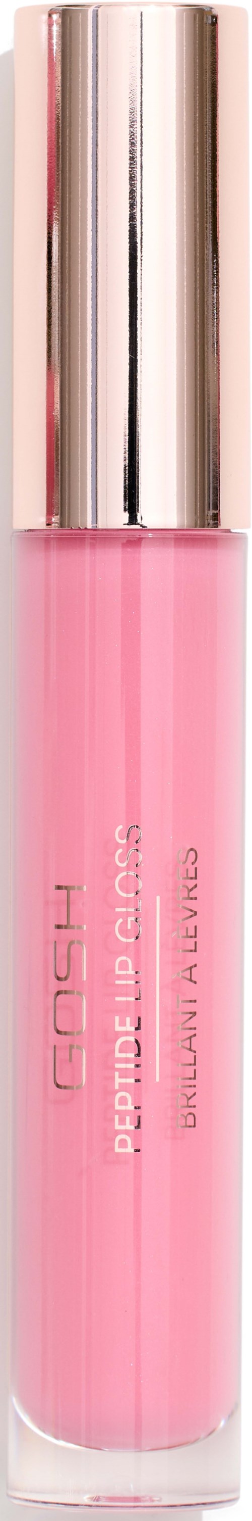A pink lip gloss with a silver cap, labeled 'Smashbox Primer Oil & Gloss' on the tube.