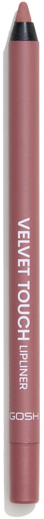 A pink makeup pencil labeled 'VOLUME TOUCH HIGHLIGHT' from GOSH.