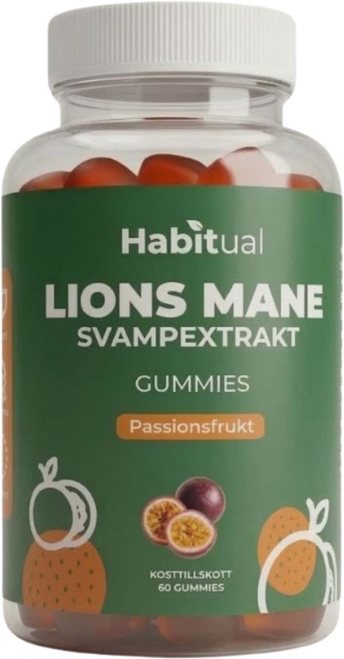 Habitual Lion's Mane Passionsfrukt Gummies 60 st