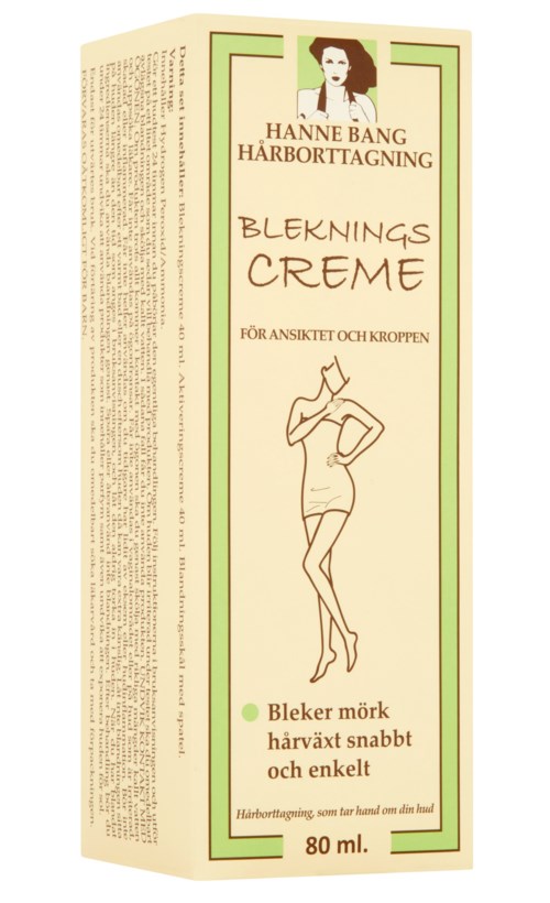 Eine Cremeverpackung mit einer Frauenzeichnung, Text über Gesicht- und Körperpflege, in Grün und Beige.