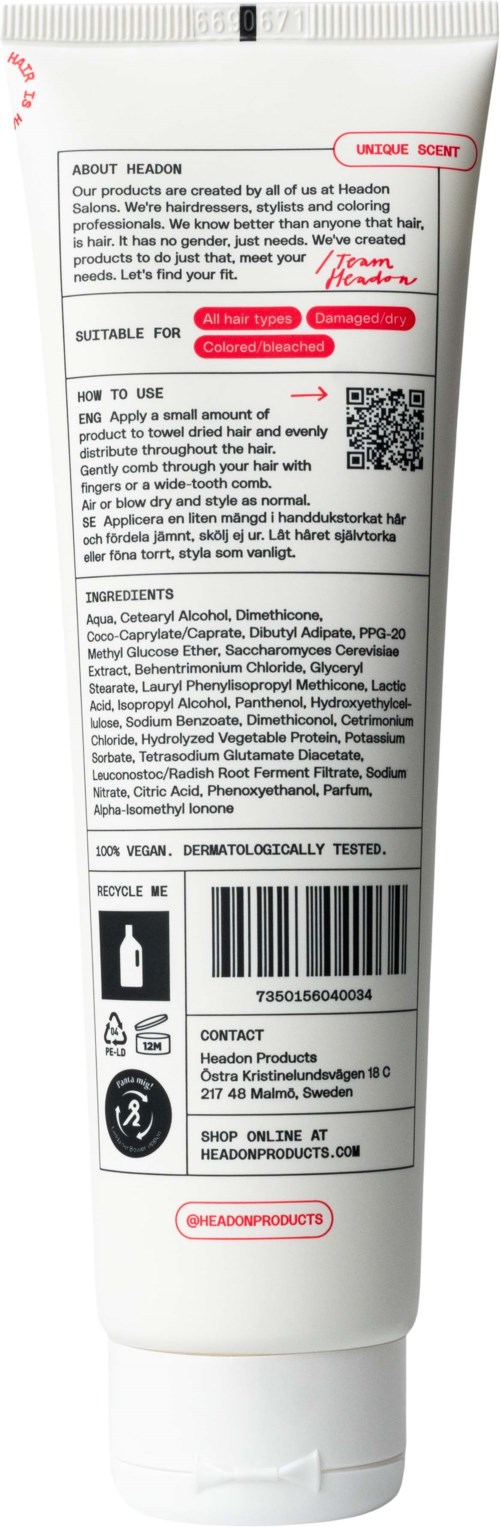 Tube met huidverzorgingscrème met labels, barcode en instructies op de achterkant.