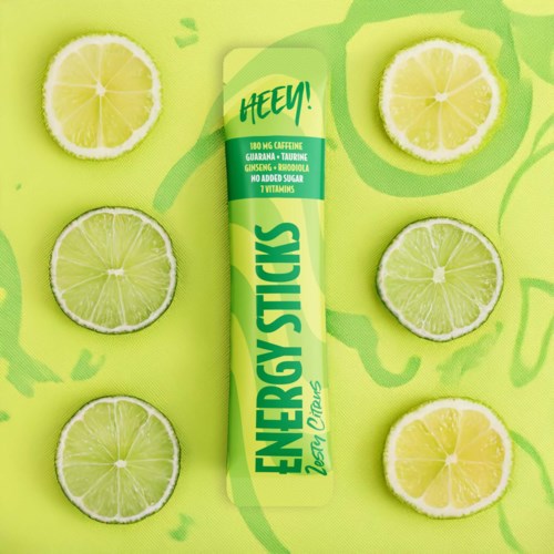 Heey! Energy Sticks Caffeine + Guarana Zesty Citrus 30 kpl