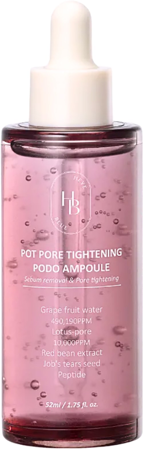Eine rosa Flasche mit weißem Tropferverschluss, enthält ein Produkt zur Porenverengung und Aknebehandlung.