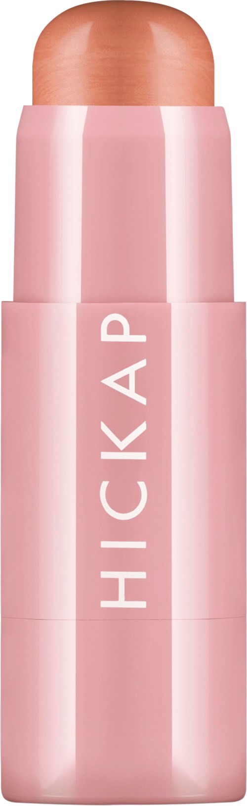 Pinkes, stiftförmiges Kosmetikprodukt mit der Marke HICKAP.