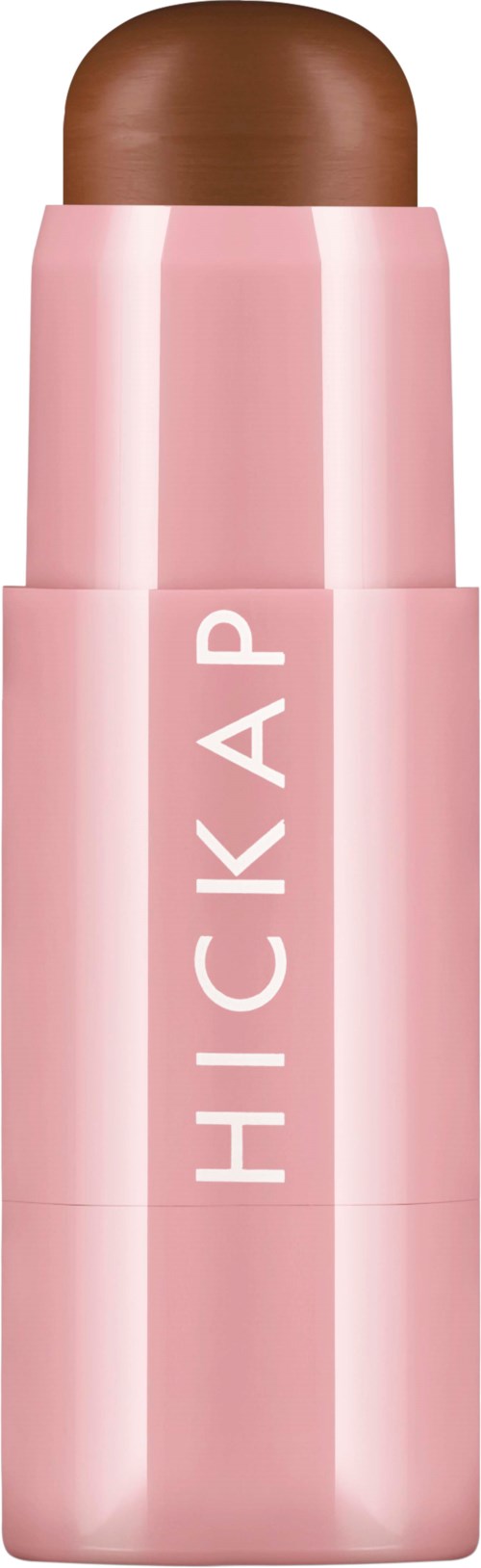 A pink tube with brown cap labeled 'HICKAP' in white letters.