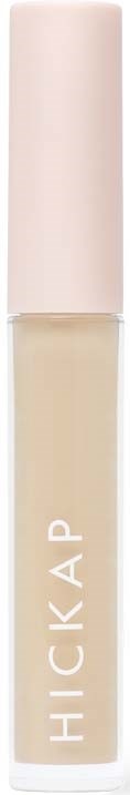 A clear tube of lip gloss with a white cap, labeled 'HICKAP' in white letters.