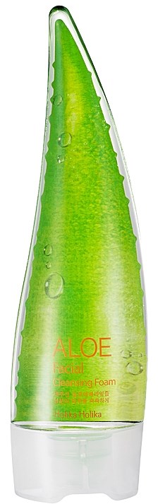 A green aloe vera gel tube with a clear cap and the words "ALOE" and "Gel" on it.