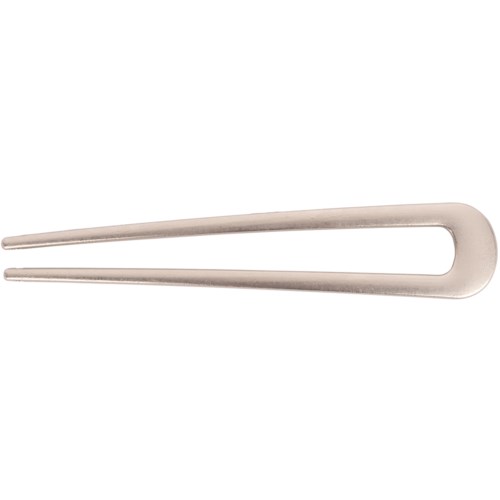 A metal fork with long prongs and a U-shaped handle.