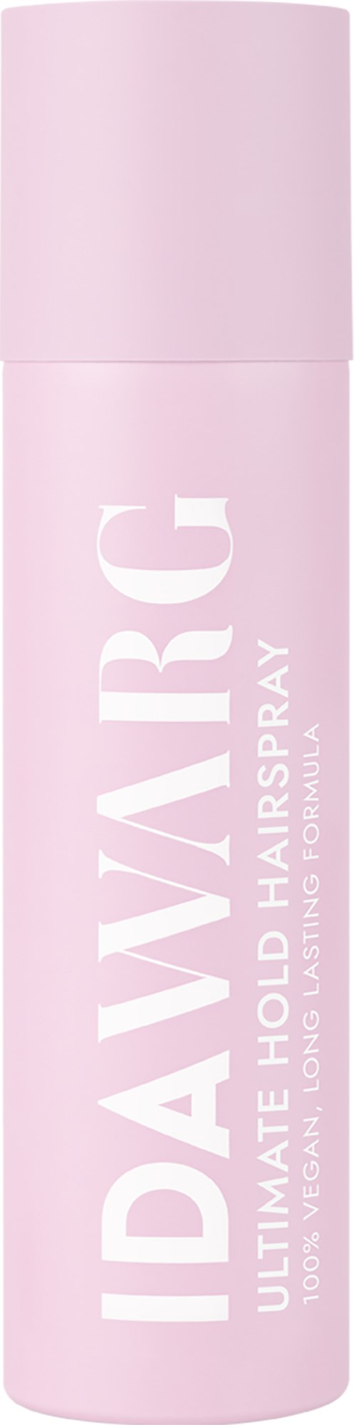 Pink aerosol can labeled "IDAWARG" for hair spray, contains 10 oz. and is fragrance-free.