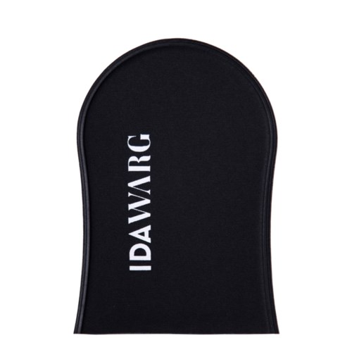 A black cover with the word IDAWARG written on it in white letters, shaped in a curved top and flat bottom.