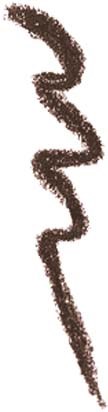 A brown, wavy, elongated shape that starts thinner at the top and gets thicker towards the bottom.