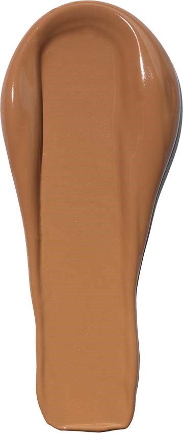 A single shoe with a flat sole, light brown in color, shown from above.