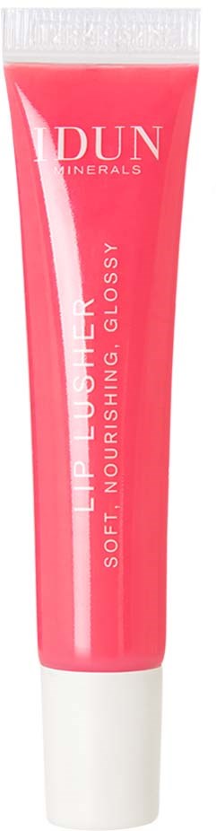A pink tube labeled 'LUN D Minerals' with white cap, used for nourishing lips.