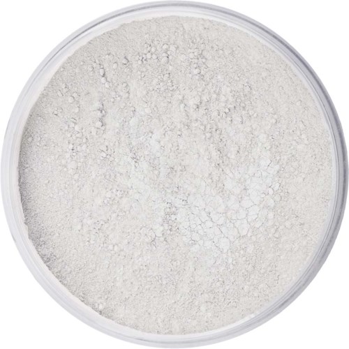 White powder in a clear container, looks dry and fine. No labels or additional objects visible.