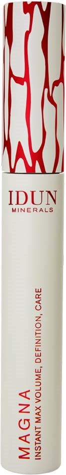 A white tube with red patterns on top and text that says "MAGNA" and "IDUN Minerals".
