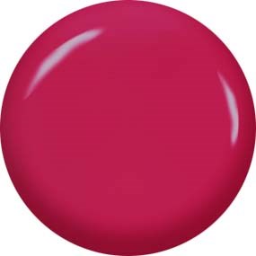 A large, shiny red sphere with reflections on its surface.