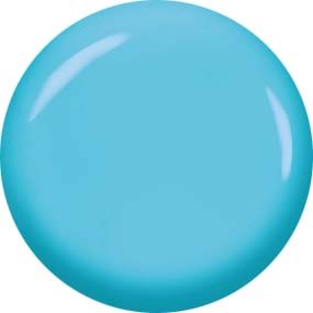 A smooth, shiny blue sphere with light reflections on its surface.