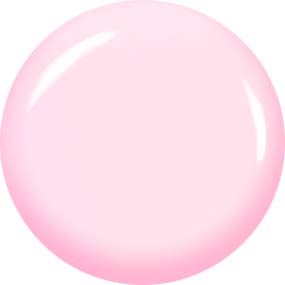 A pink bubble with shiny reflections, smooth surface, and soft color, simple and round in shape.