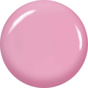 A pink, shiny, round object resembling a ball with reflections on its surface.