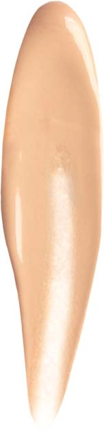 A dollop of beige-colored liquid makeup or foundation on a black background.