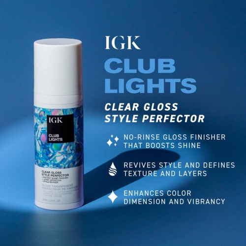 IGK Club Lights Clear Gloss Style Perfector 75 ml