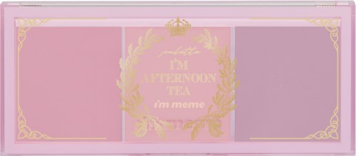 Rosa Schachtel mit goldener Verzierung und dem Text "I'm a tea afternoon" in der Mitte.
