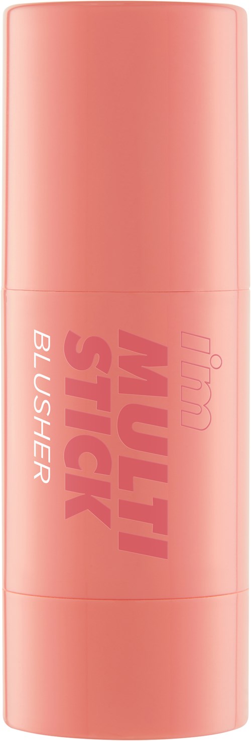 Ein rosa Lippenstift mit den Worten "MUTT STICK" und "BLUSHER" geschrieben.